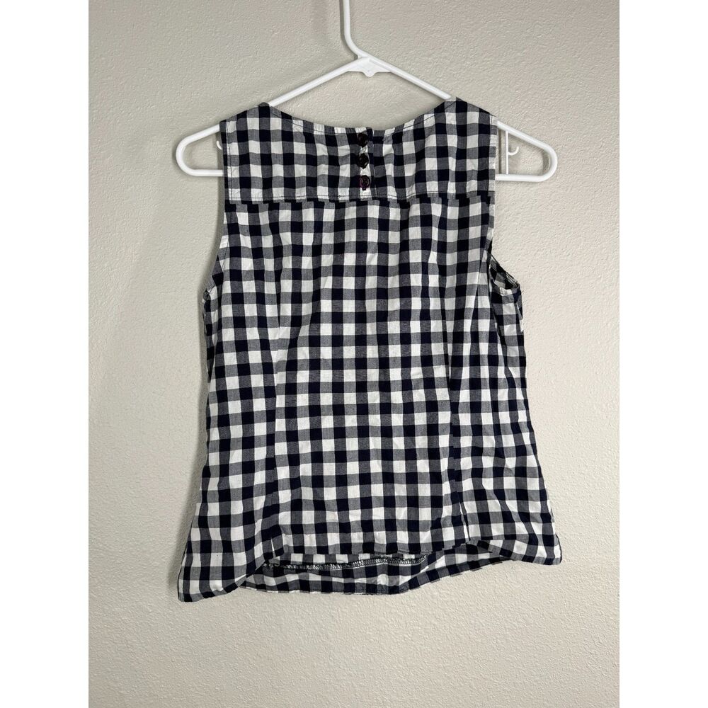 Odille Womens Gingham Tank Top Sz 4 Ruffle Feminine Cottagecore - Picture 4 of 8